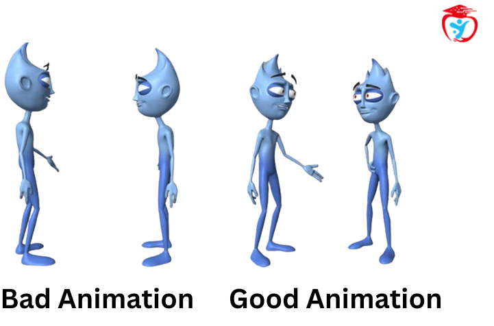 staging animation red apple learning