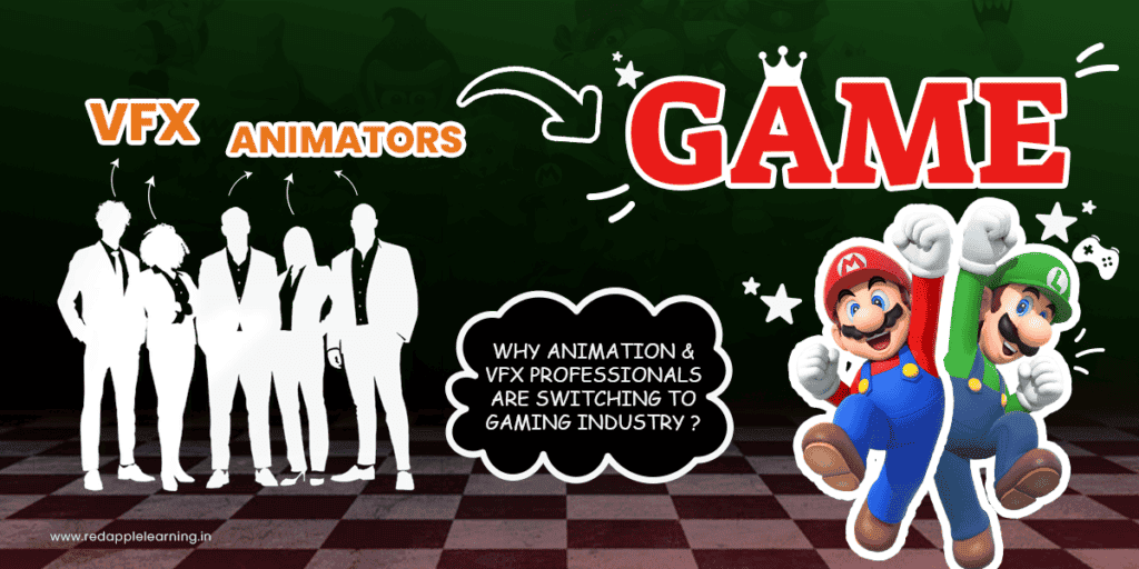 Why Animation and VFX Professionals are Switching to Gaming Industry?