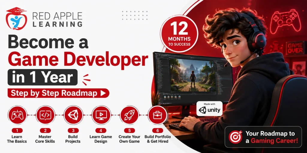 Become a Game Developer in 1 Year – Step by Step Roadmap